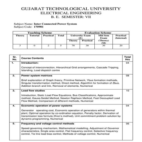 Inter connected power system