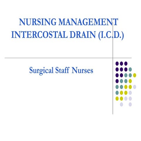 Intercostal drain