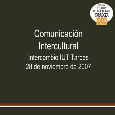 Comunicación Intercultural