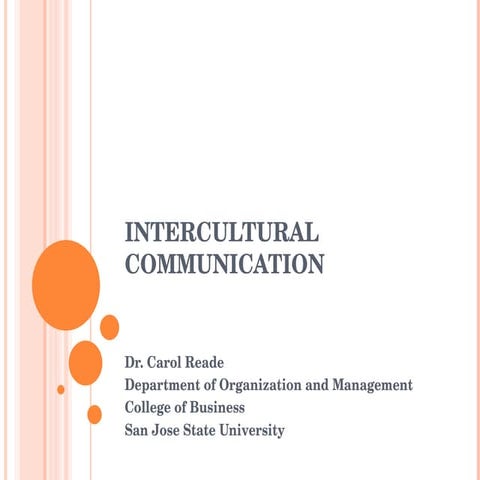 Intercultural communication