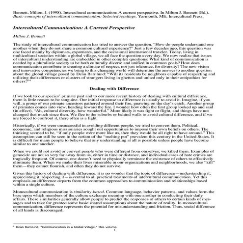 Intercultural communication | PDF