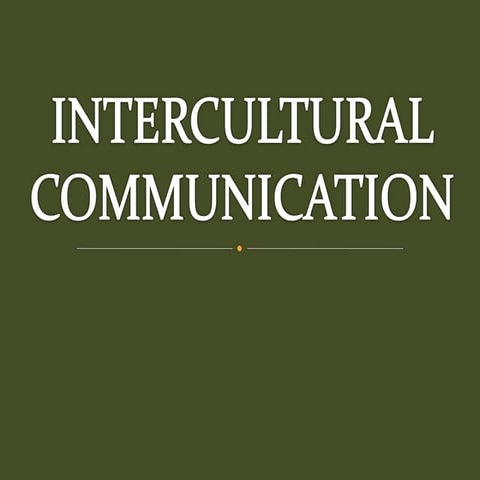 Intercultural communication