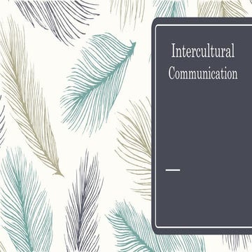 Intercultural communication