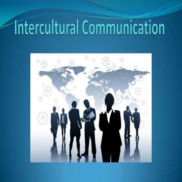 Intercultural communication presentation