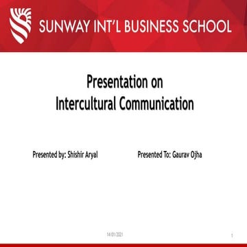 Intercultural communication shishir