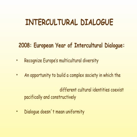 Italy: Intercultural Dialogue
