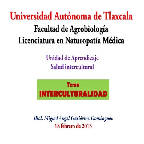 CONCEPTOS DE INTERCULTURALIDAD