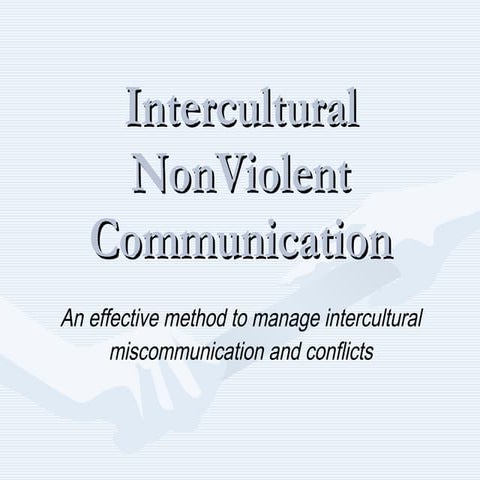 Intercultural Nonviolent Communication