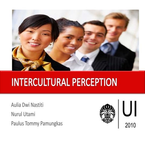 Intercultural perceptions