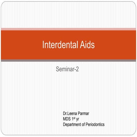 Interdental aids powerpoint presentation