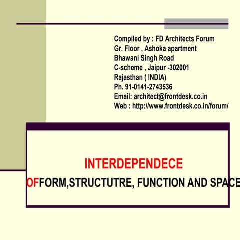Interdependence in architecture
