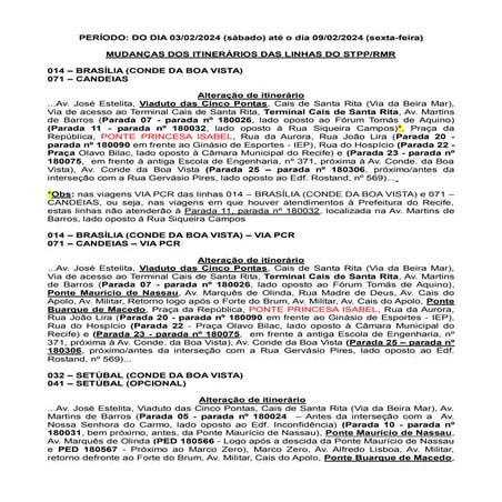 Carnaval 2024: Veja a lista das linhas de ônibus que terão o itinerário modif...