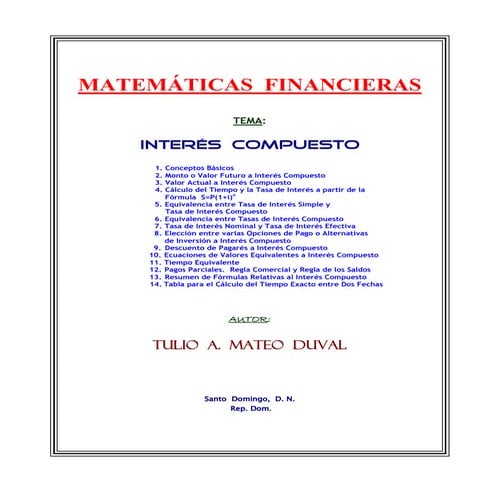 MANUAL DE PRÁCTICAS DE MATEMÁTICAS FINANCIERAS | PDF