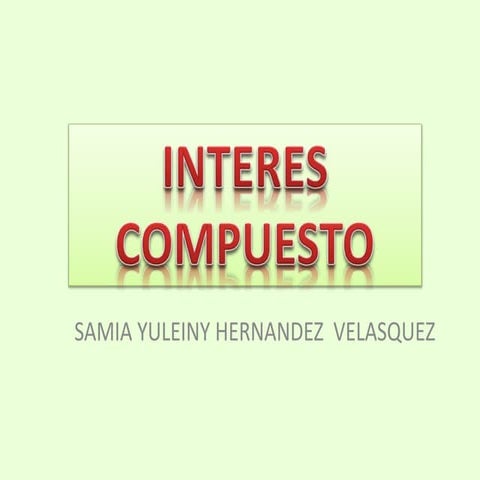 Interes compuesto