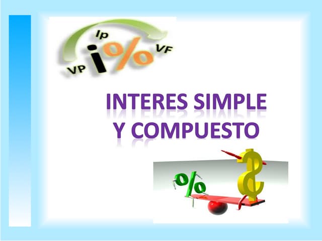 Interes simple y compuesto | PDF