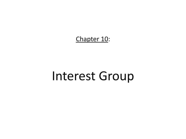 Interest group 