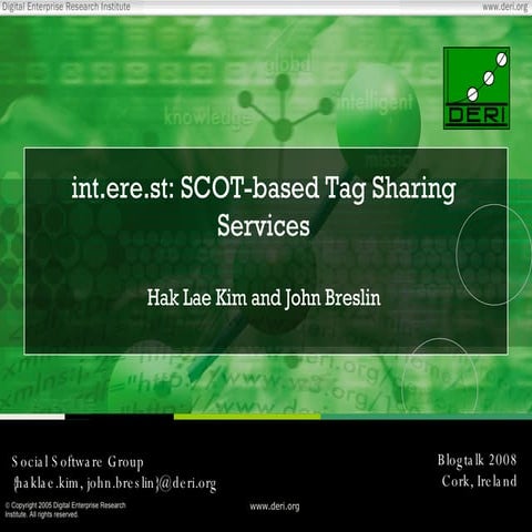 int.ere.st: SCOT-based Tag Sharing Services