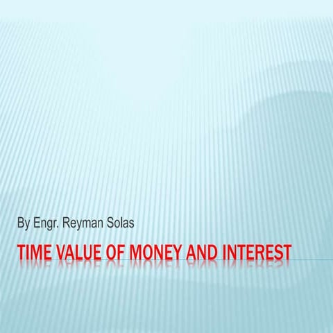 Interest and discount