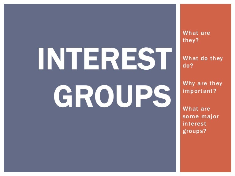 Interest groups