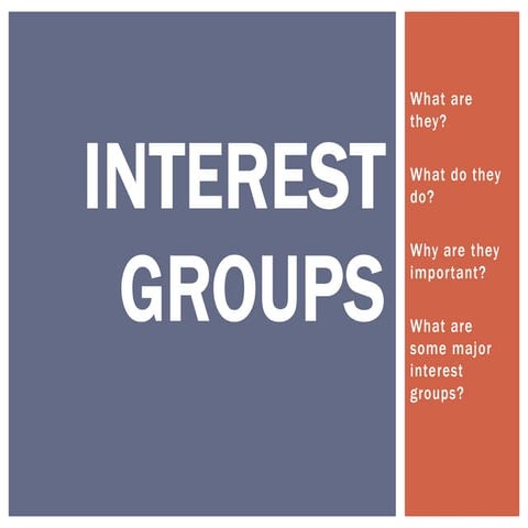 Interest groups