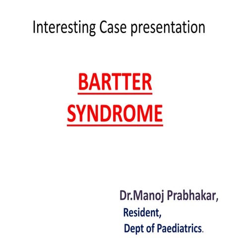 BARTTER SYNDROME
