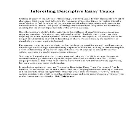 Interesting Descriptive Essay Topics.pdf