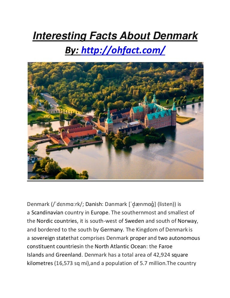Interesting facts about denmark