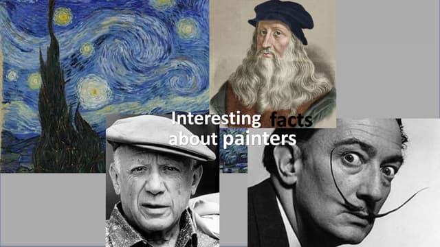 Interesting Facts About Painters Ppt Interesting Facts About Painters Ppt