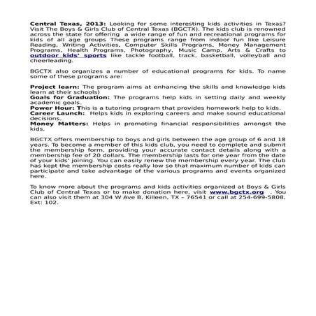 Interesting kids activities in texas