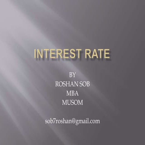 Interest rate