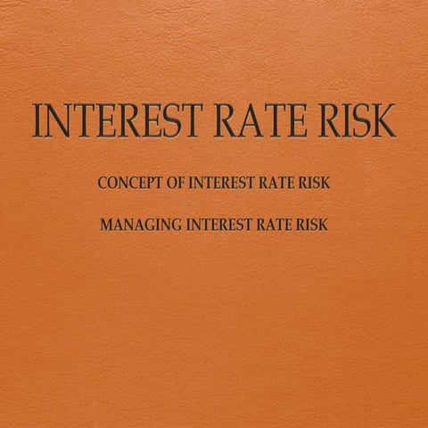 Interest rate risk