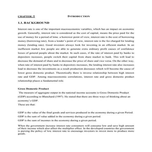 Interest rate by idrees iugc