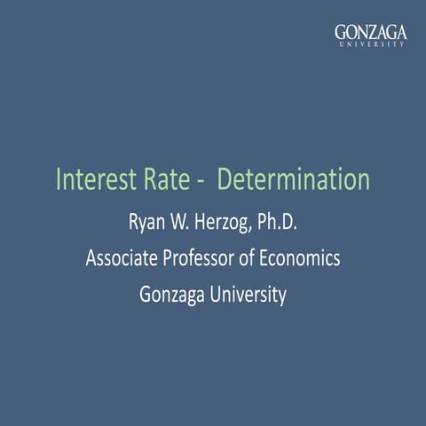 Interest Rate Determination