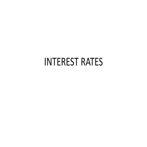 Interest Rates overview and knowledge insight