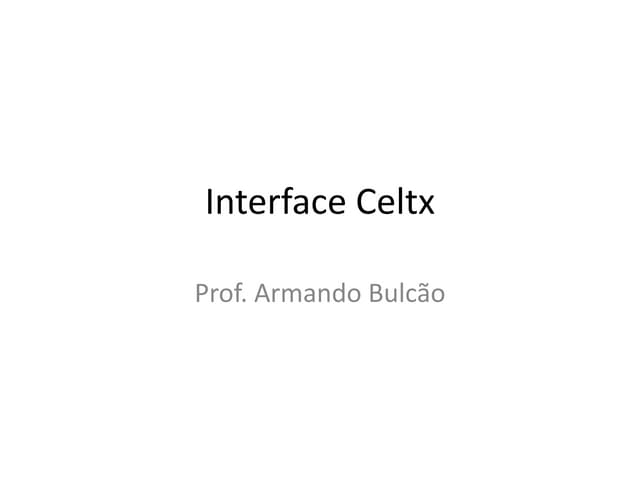Interface celtx