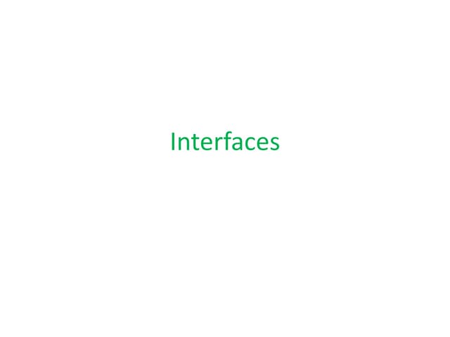 Java Interface