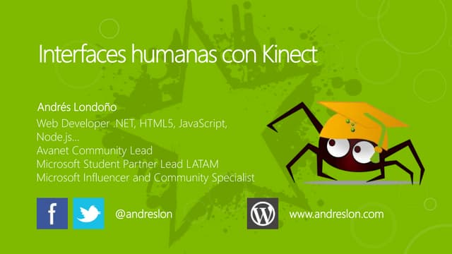 Interfaces humanas con kinect