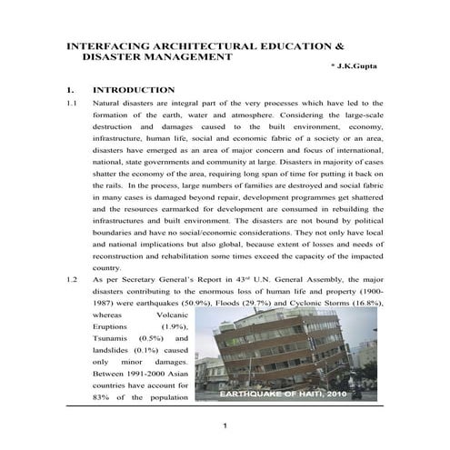 The role of land use planning in the disaster risk reduction | PPTX