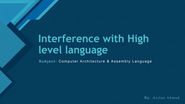 Interference with High level language.pdf