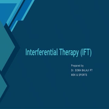 Interferential Therapy (IFT) Electrotherapy