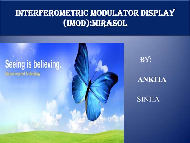 Interferometric modulator (imod)