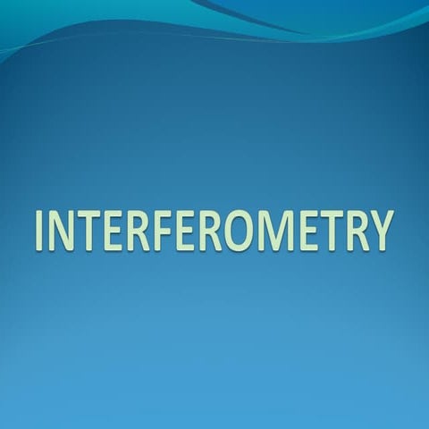 Interferometry 1