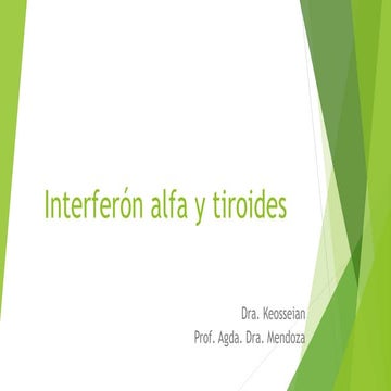 Interferón alfa y tiroides