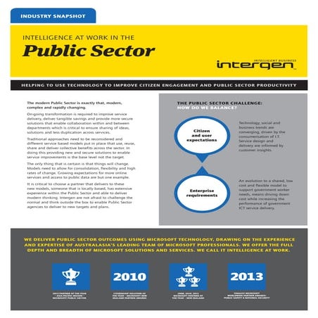 Intergen public sector datasheet