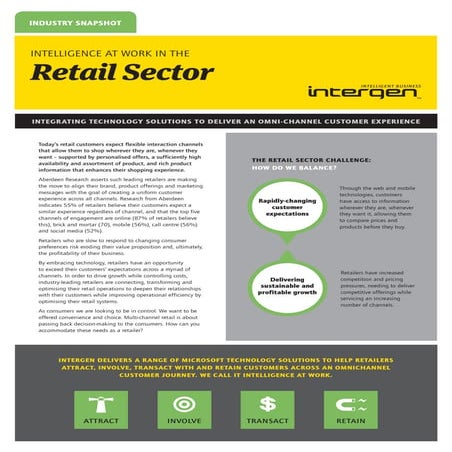Intergen retail sector datasheet