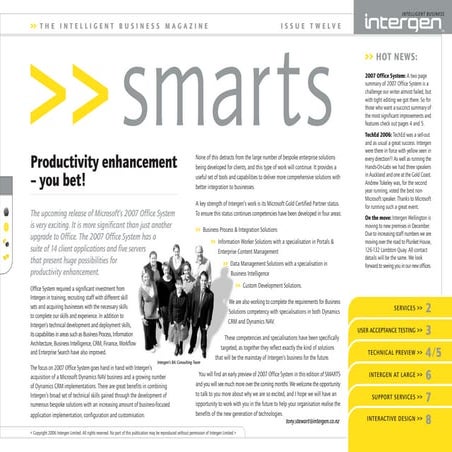 Intergen Smarts 12 (2006)