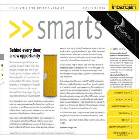 Intergen Smarts 18 (2008)