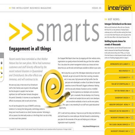 Intergen Smarts 25 (2011)
