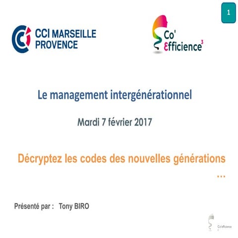 CCIMP Le management Intergénérationnel