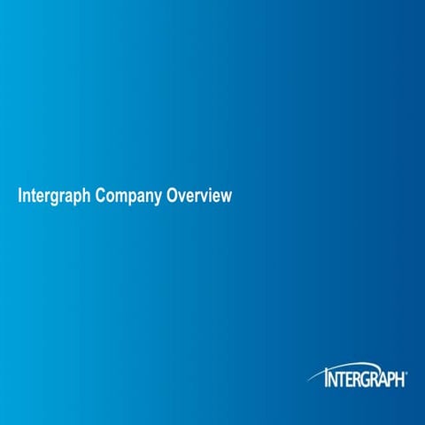 Intergraph Test Project: Before Version